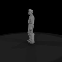 passengers-with-luggage-waiting-1950s-military-man — thumbnail 6