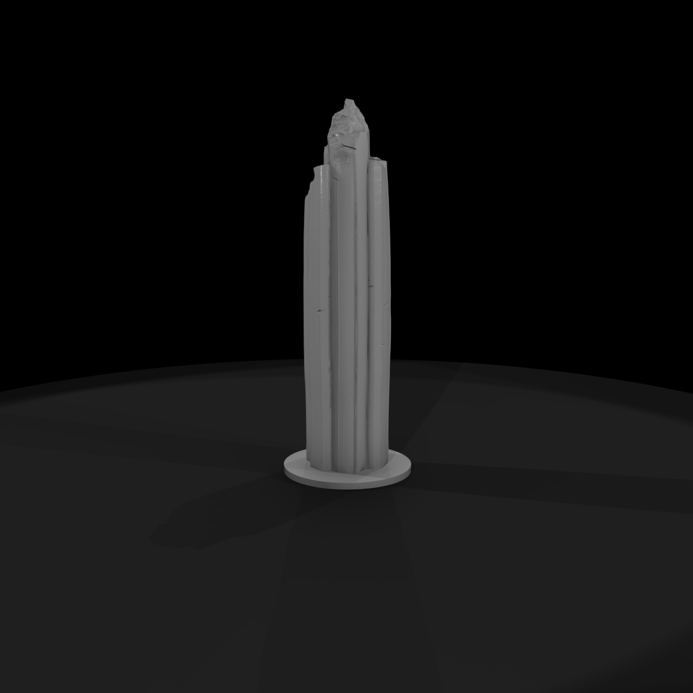 Low-Poly Columnar Basalt Spire — Terrain