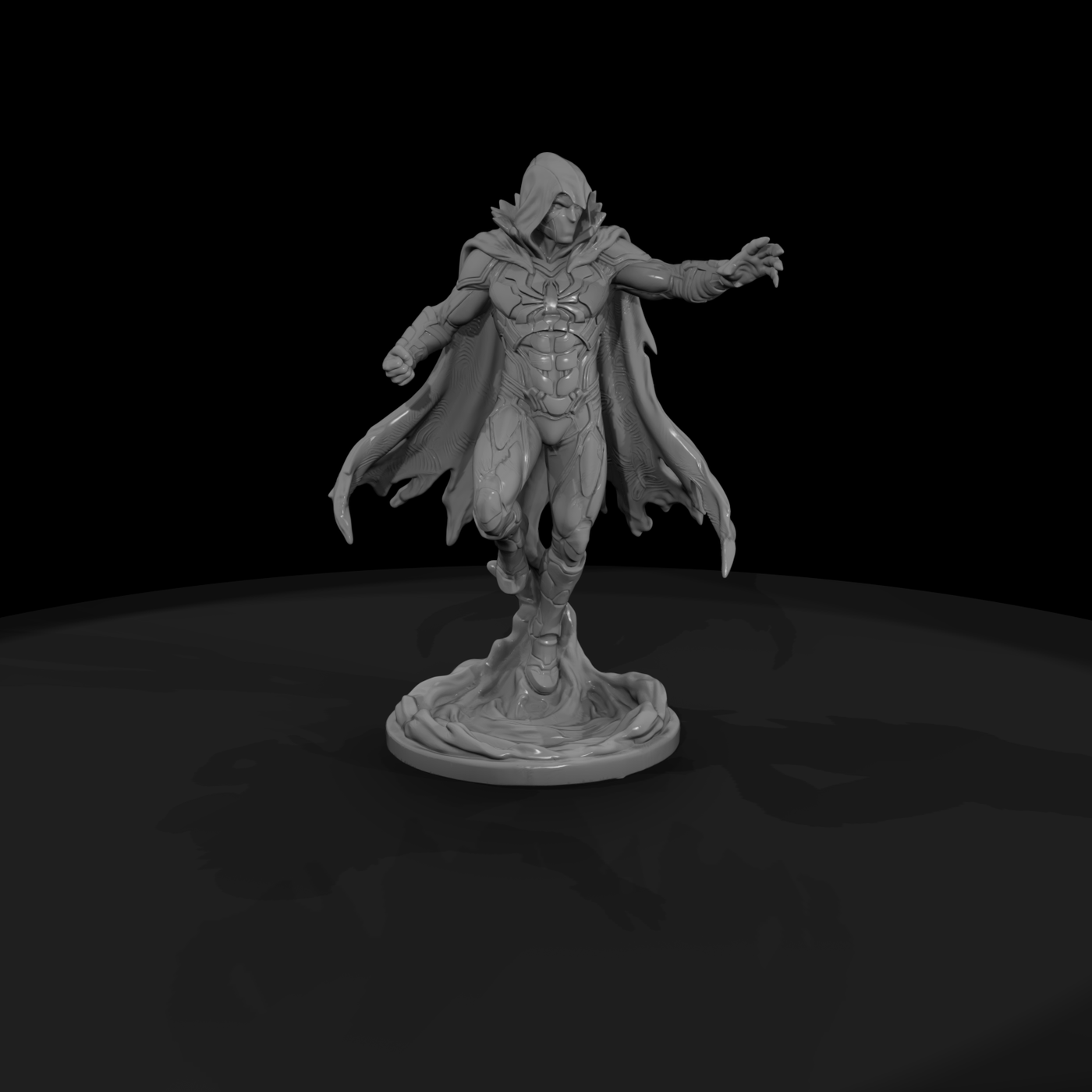 Shadow-Cloaked Superhero Umbra