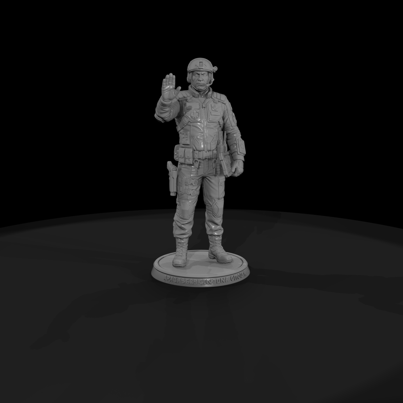 Poparc 0017 Spaceport Customs Officer