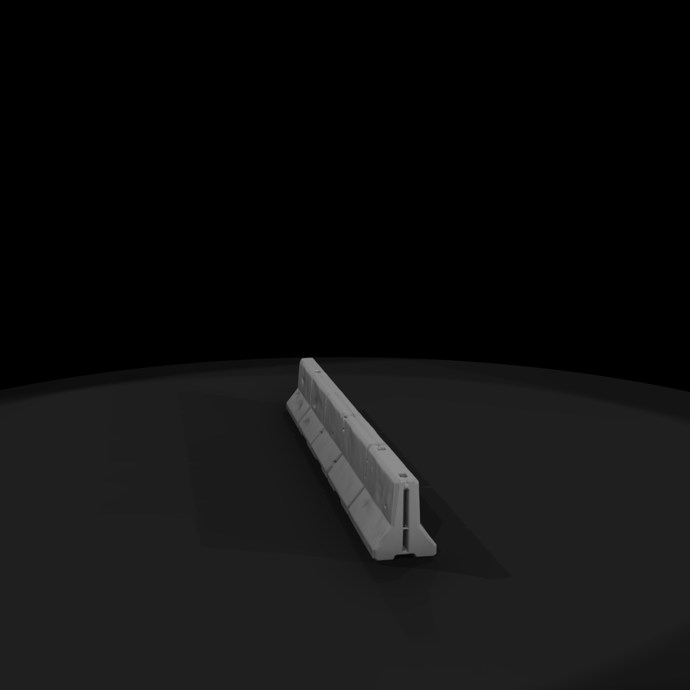 Camouflaged Concrete Jersey Barriers