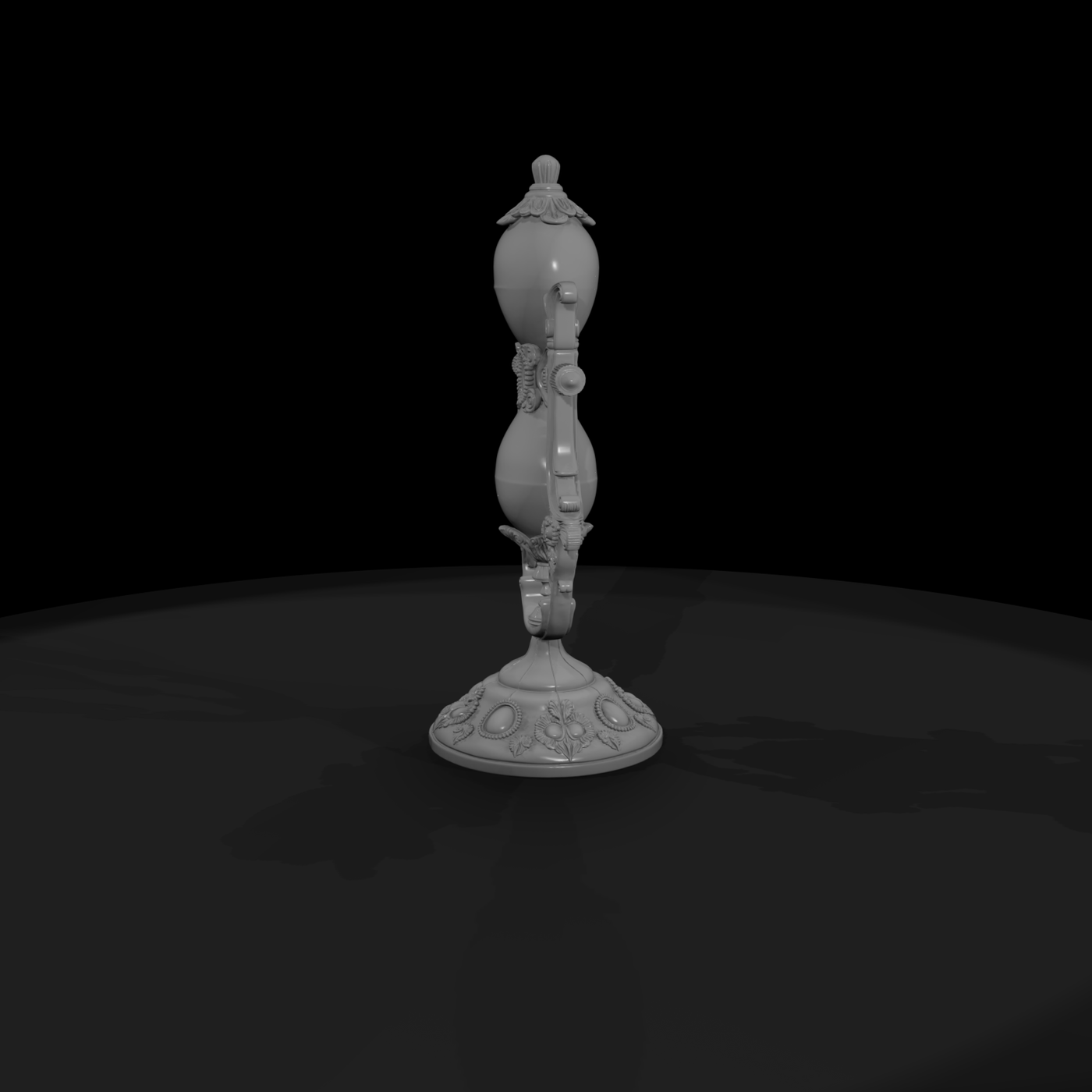 Ornate Baroque Hourglass — & Railway Prop