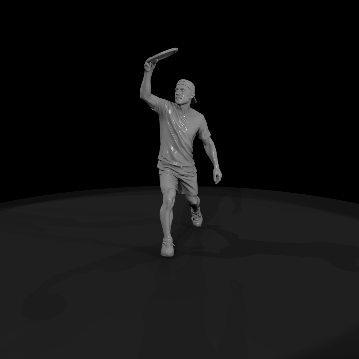 Disc Player Making a Throw