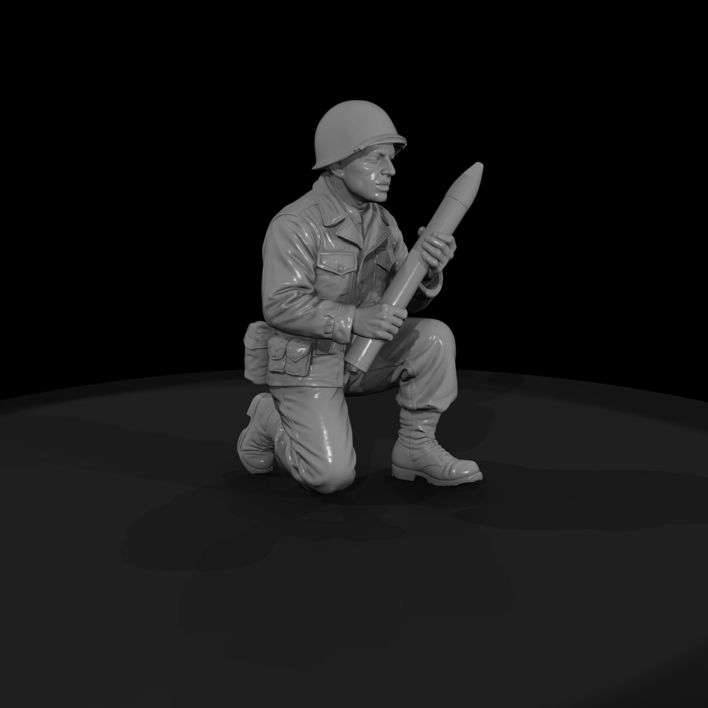 WWII US Army Artillery Crewman