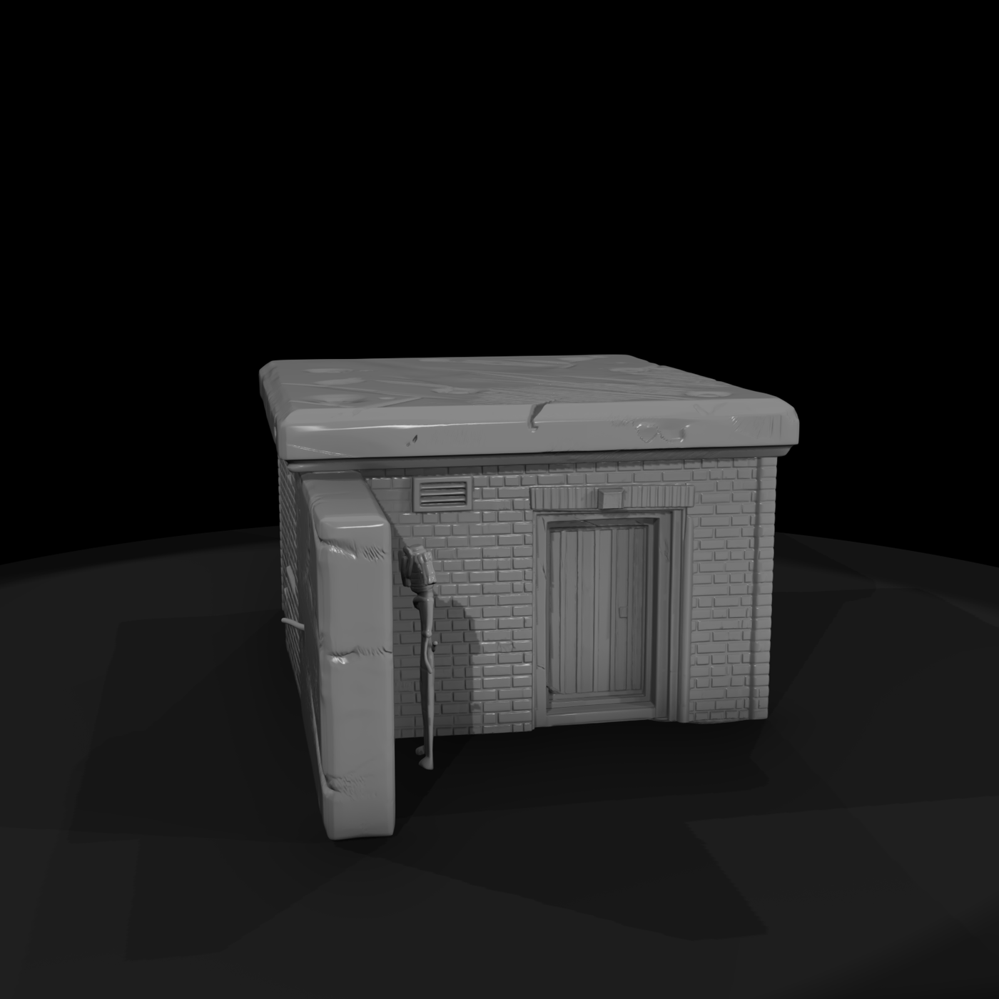 Mil 125 Ww2 England Brick Air Raid Shelter