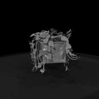 stylized-monochrome-trailing-ivy-planter-3d-model — thumbnail 4