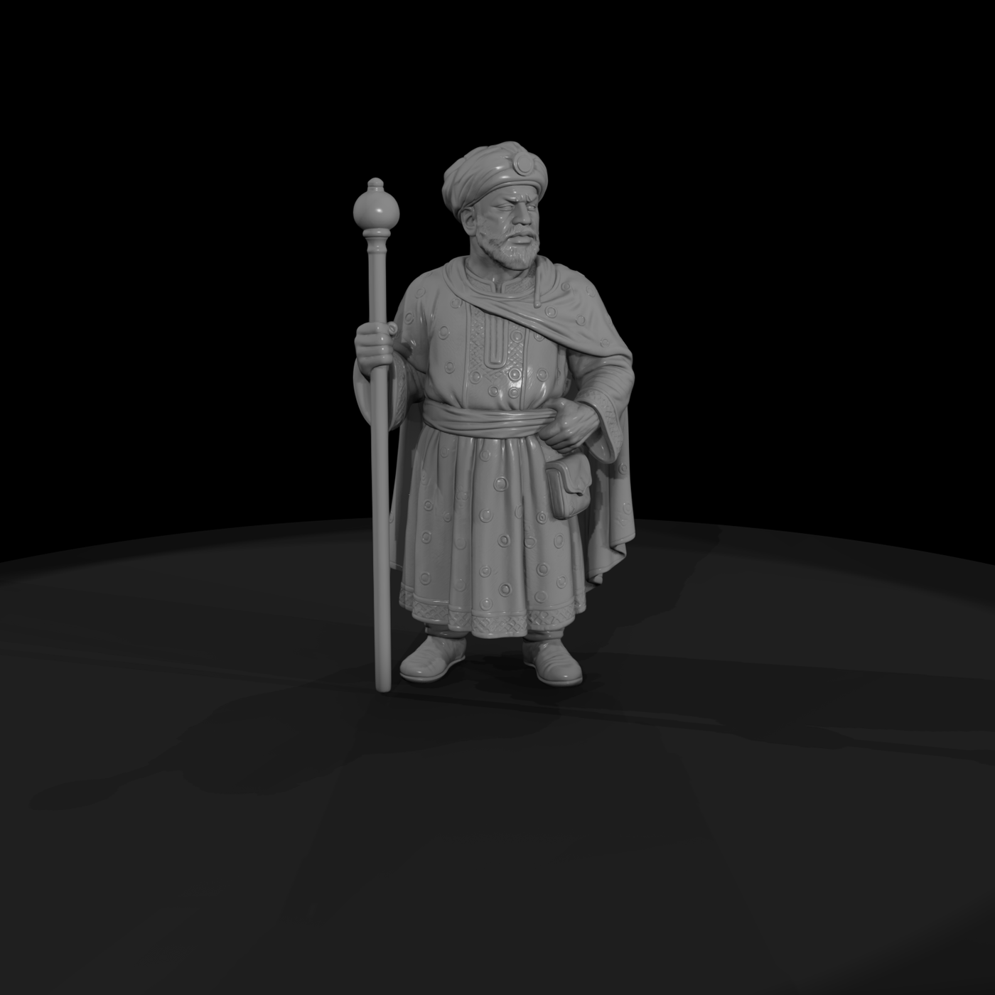 Hist 0085 Historical Mansa Musa Miniature Figure