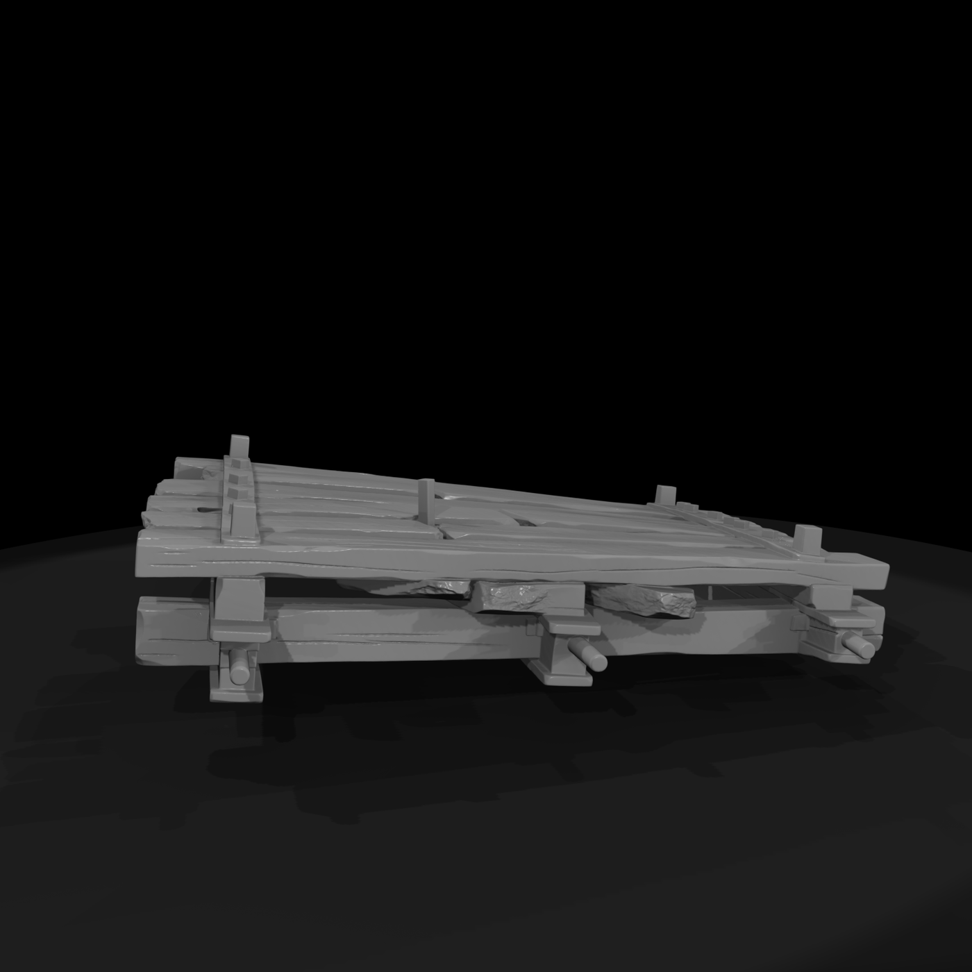 Weathered Dock Section — Pier Platform