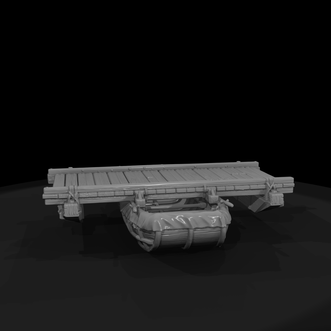 Mil 032 Civil War Pontoon Bridge Section