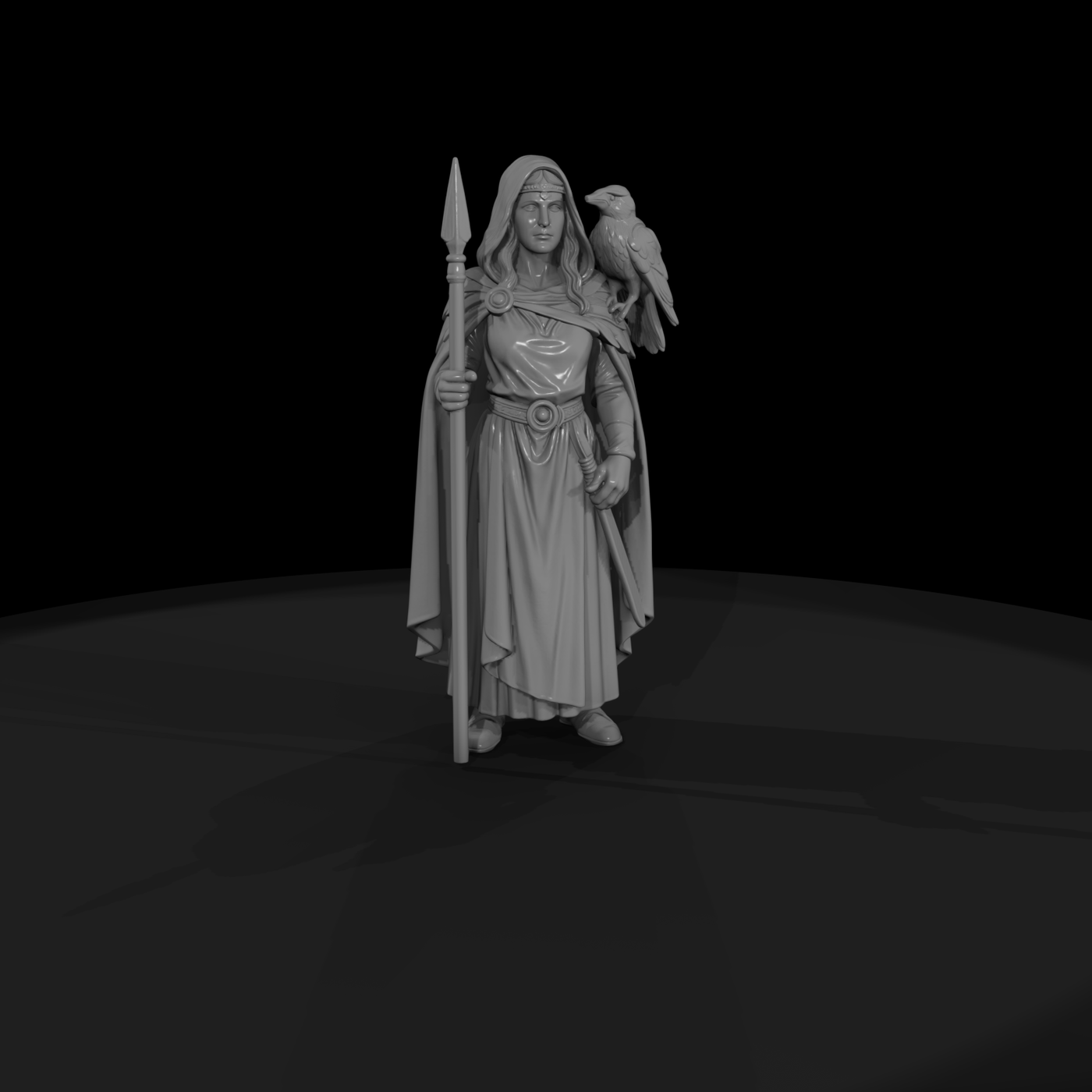 Myth 0397 Mythology Morrigan Miniature Figure