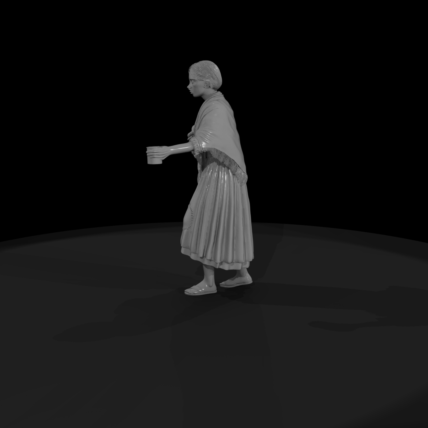 Peasant Woman with Baby and Mug