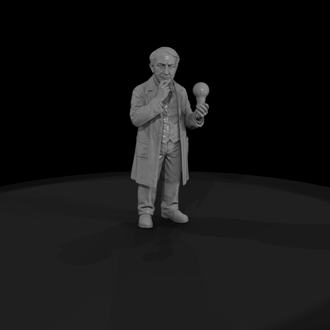 Hist 0173 Historical Thomas Edison Miniature Figur