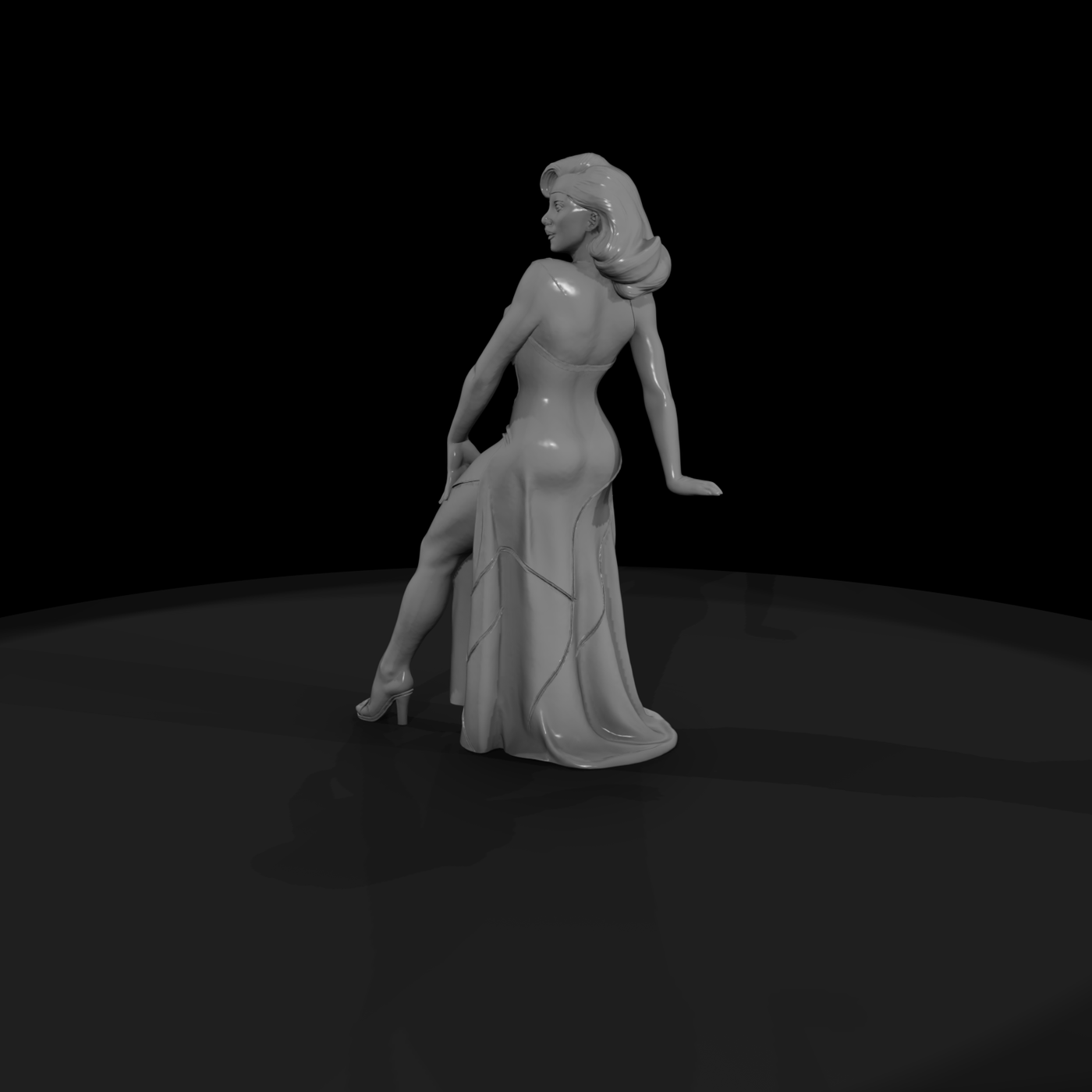 Classic Pinup Figurine — Retro Female