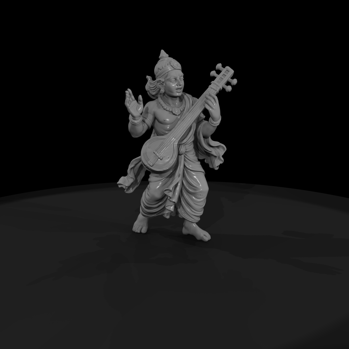 Myth 0436 Mythology Gandharva Musician Miniature F
