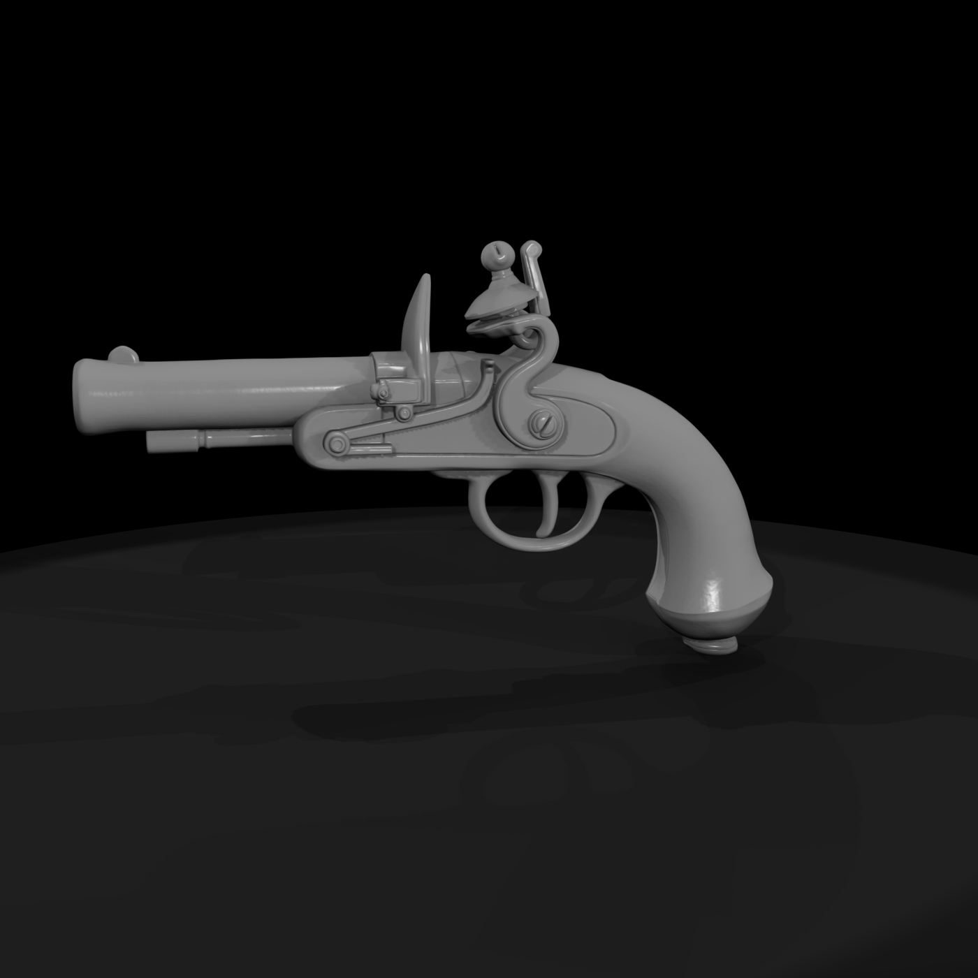 Wpn Pist 066 Flintlock Pistol
