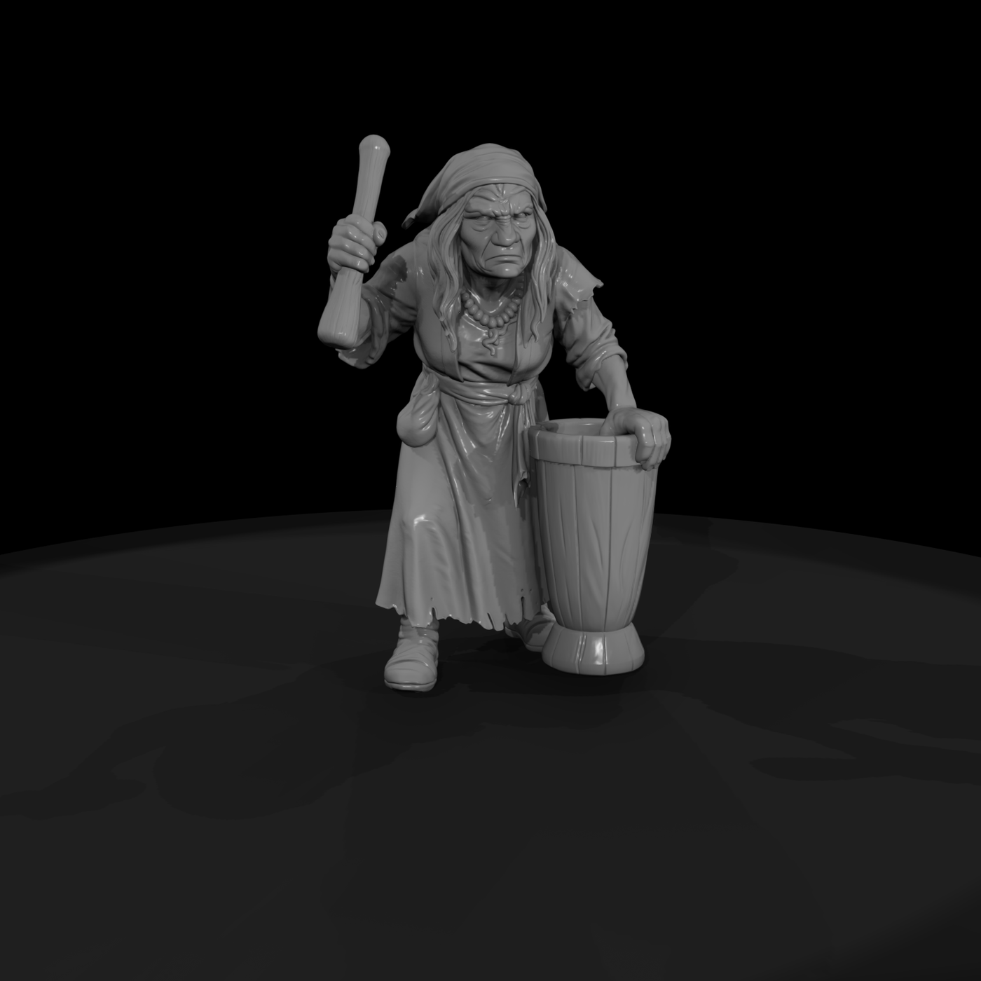 Myth 0479 Mythology Baba Yaga Miniature Figure