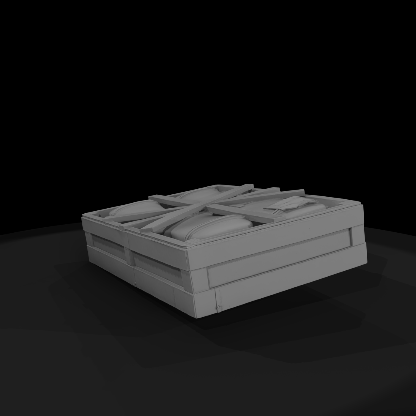 Military Shipping Crate with Rifle Cases ( Scatter)