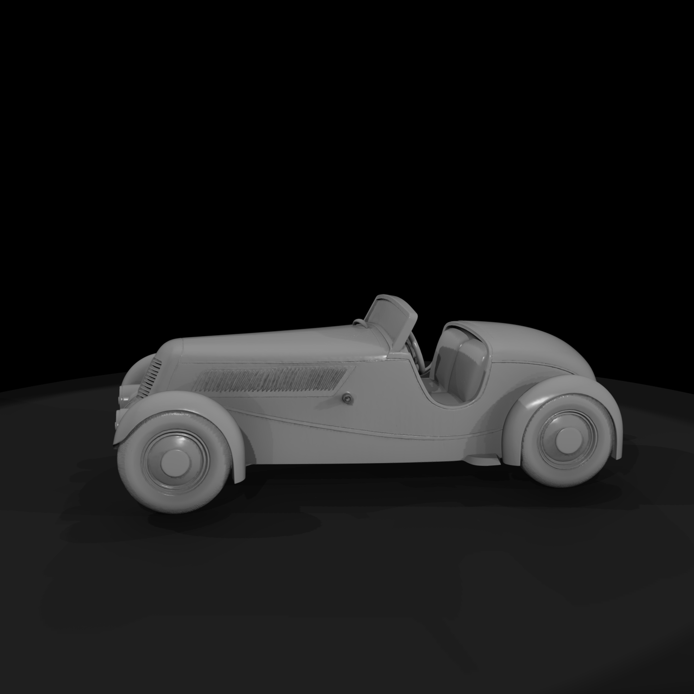 Matte Base Mesh Vintage Convertible Roadster Egpxi
