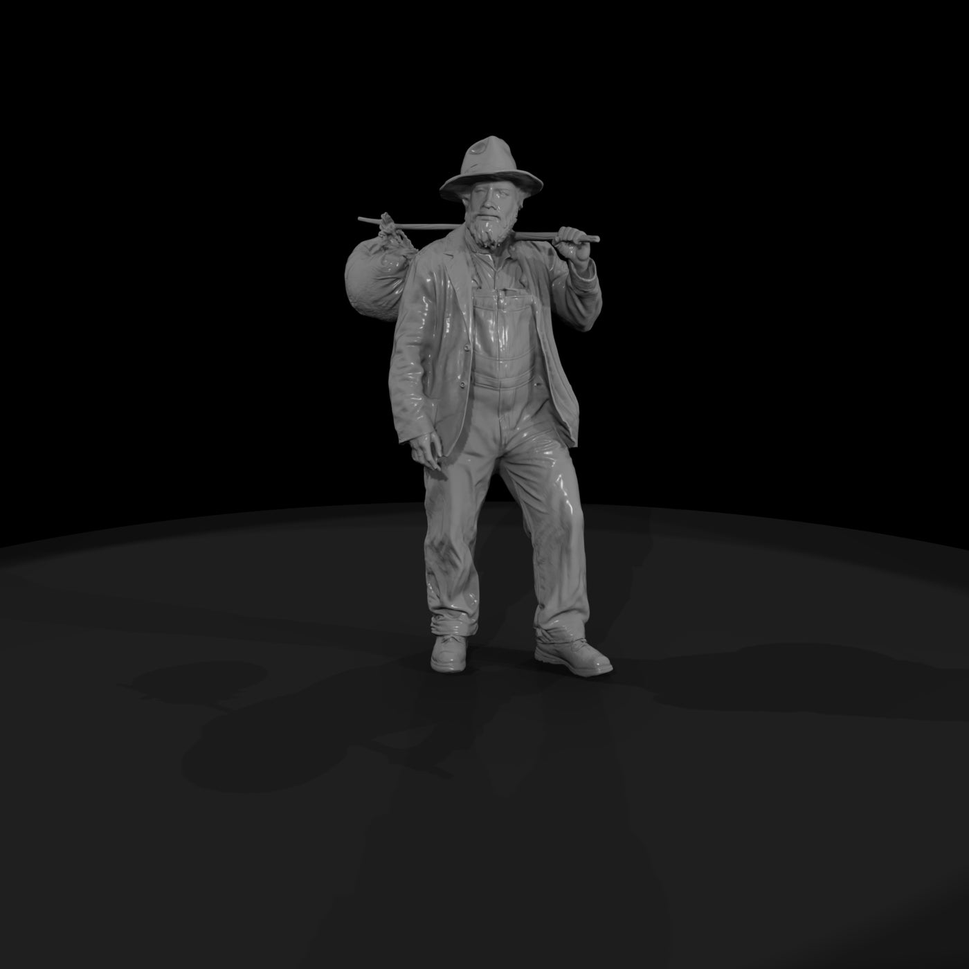 1920-40s-hobos-hobo-with-bindle
