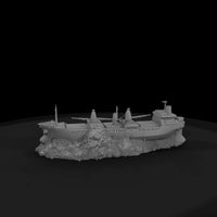 stylized-beached-cargo-ship-diorama-kit-ho-1-87-compatible-871105 — thumbnail 5