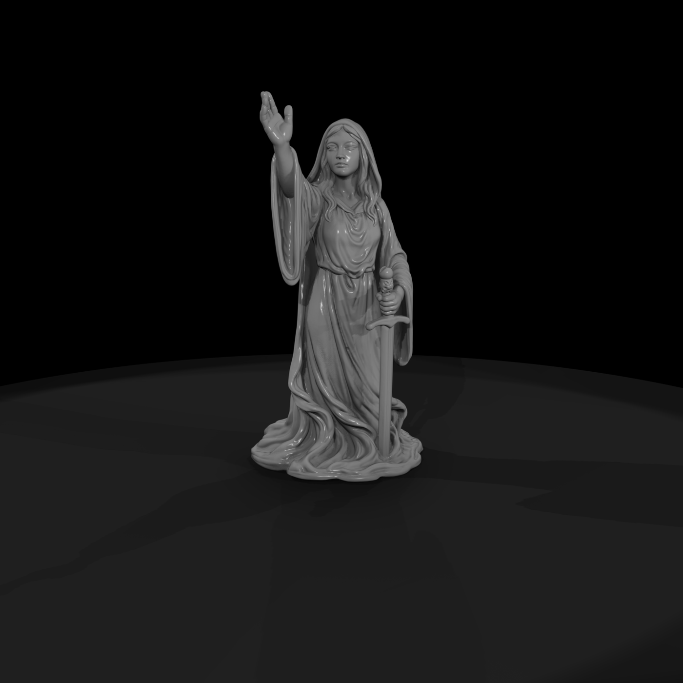 Myth 0427 Mythology Lady Of The Lake Miniature Fig