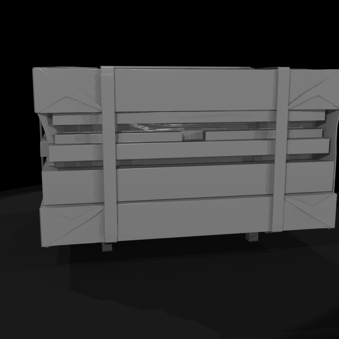 Stacked Shipping Crates — Bundle