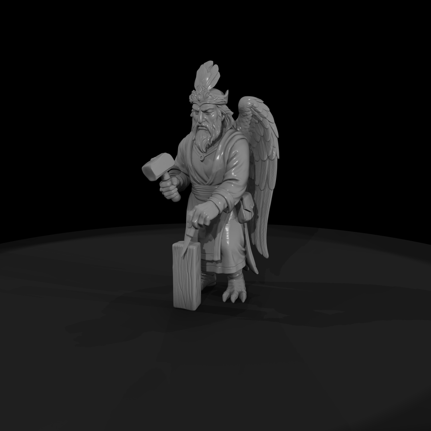 Myth 0392 Mythology Simurgh Miniature Figure