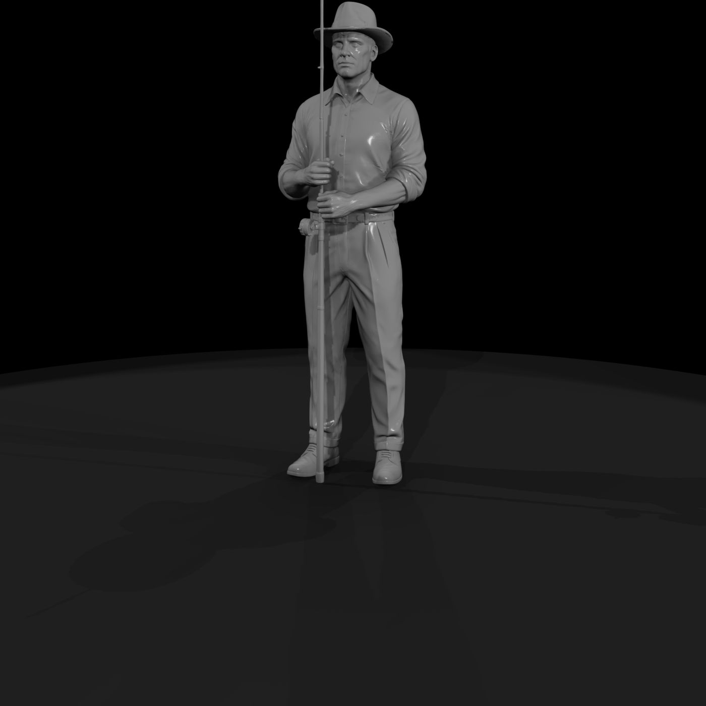 1930s Fisherman Figure