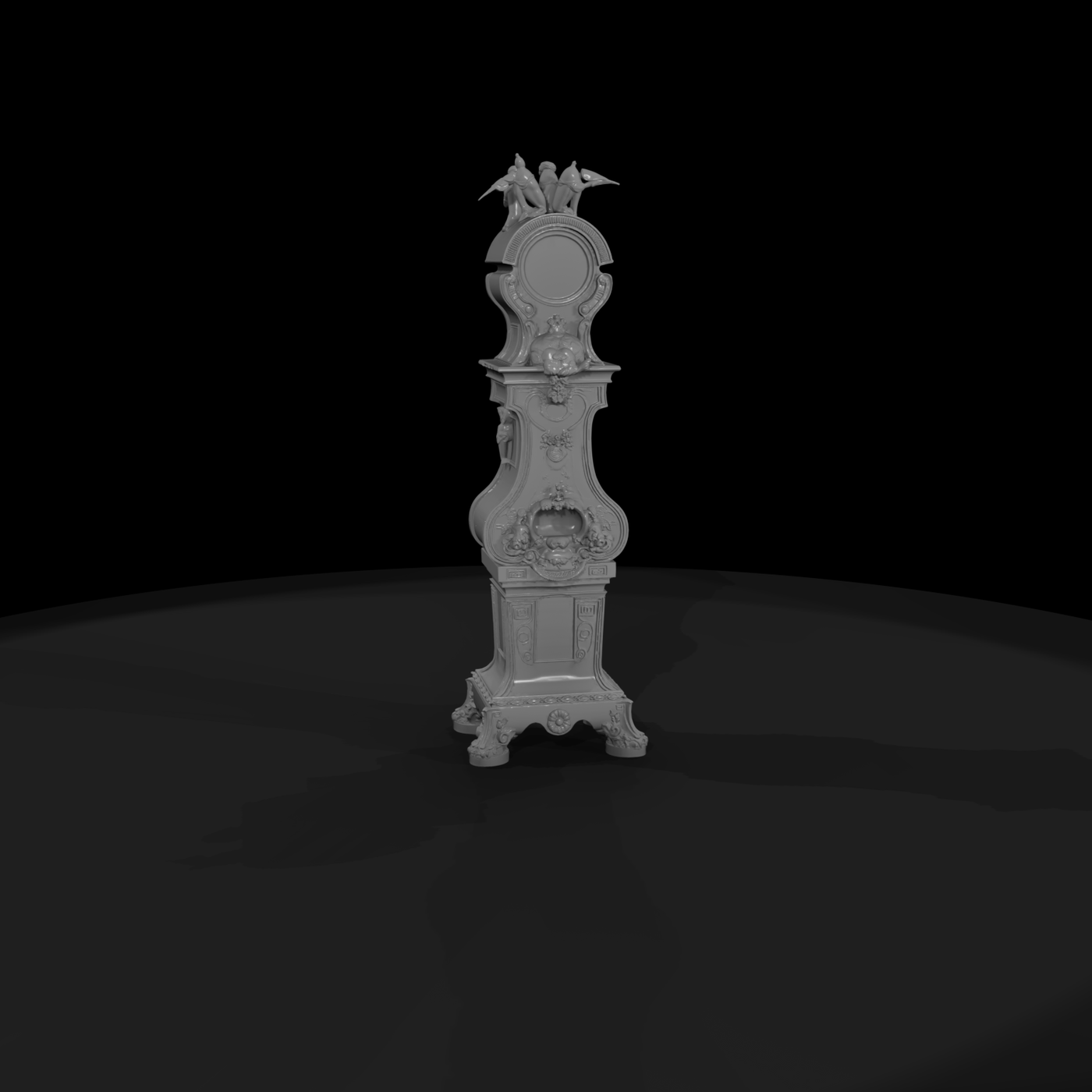 Ornate Baroque Grandfather Clock