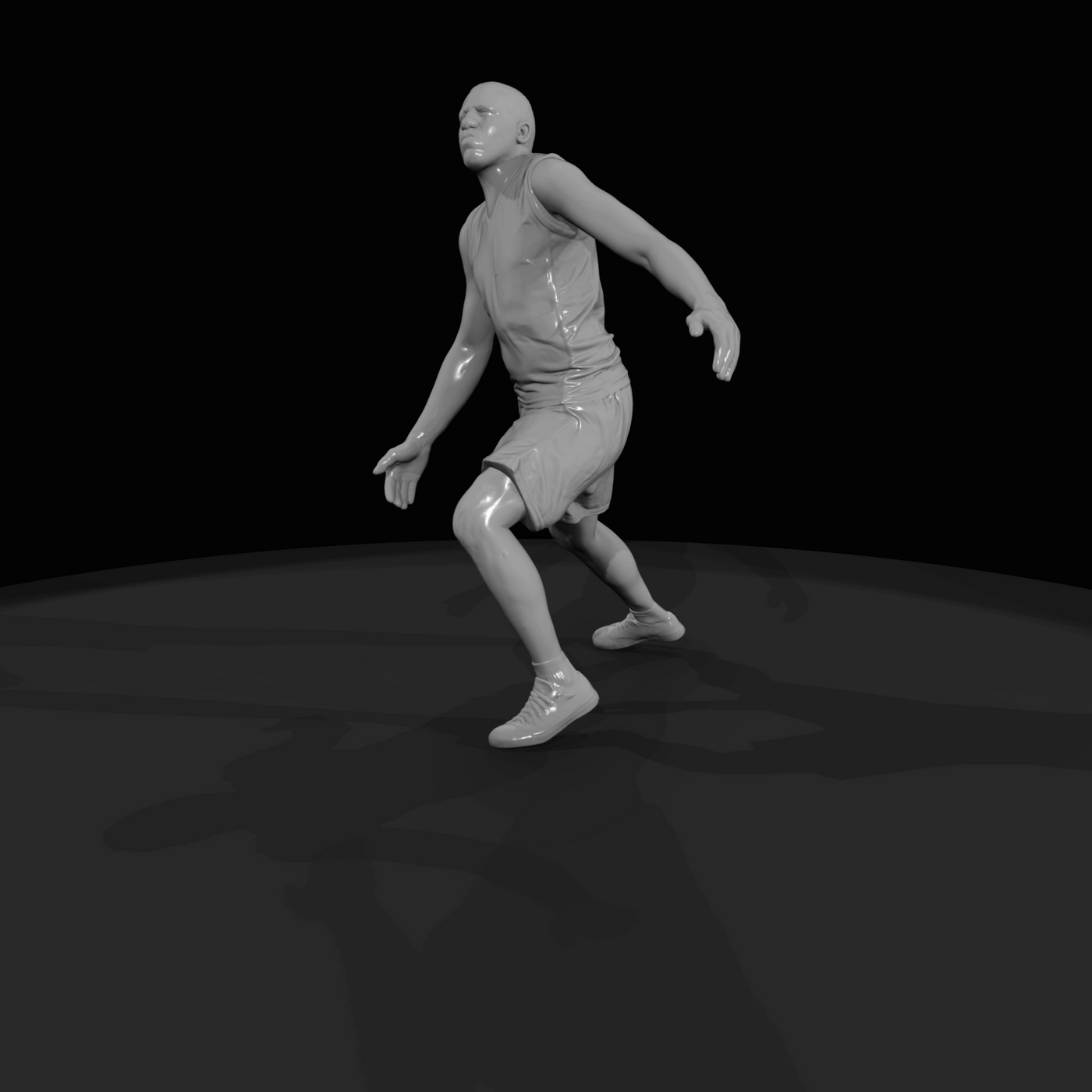 Basketball Player in Action