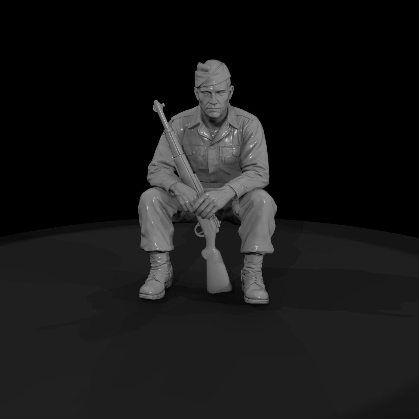 WWII U.S. Army Scout at Rest