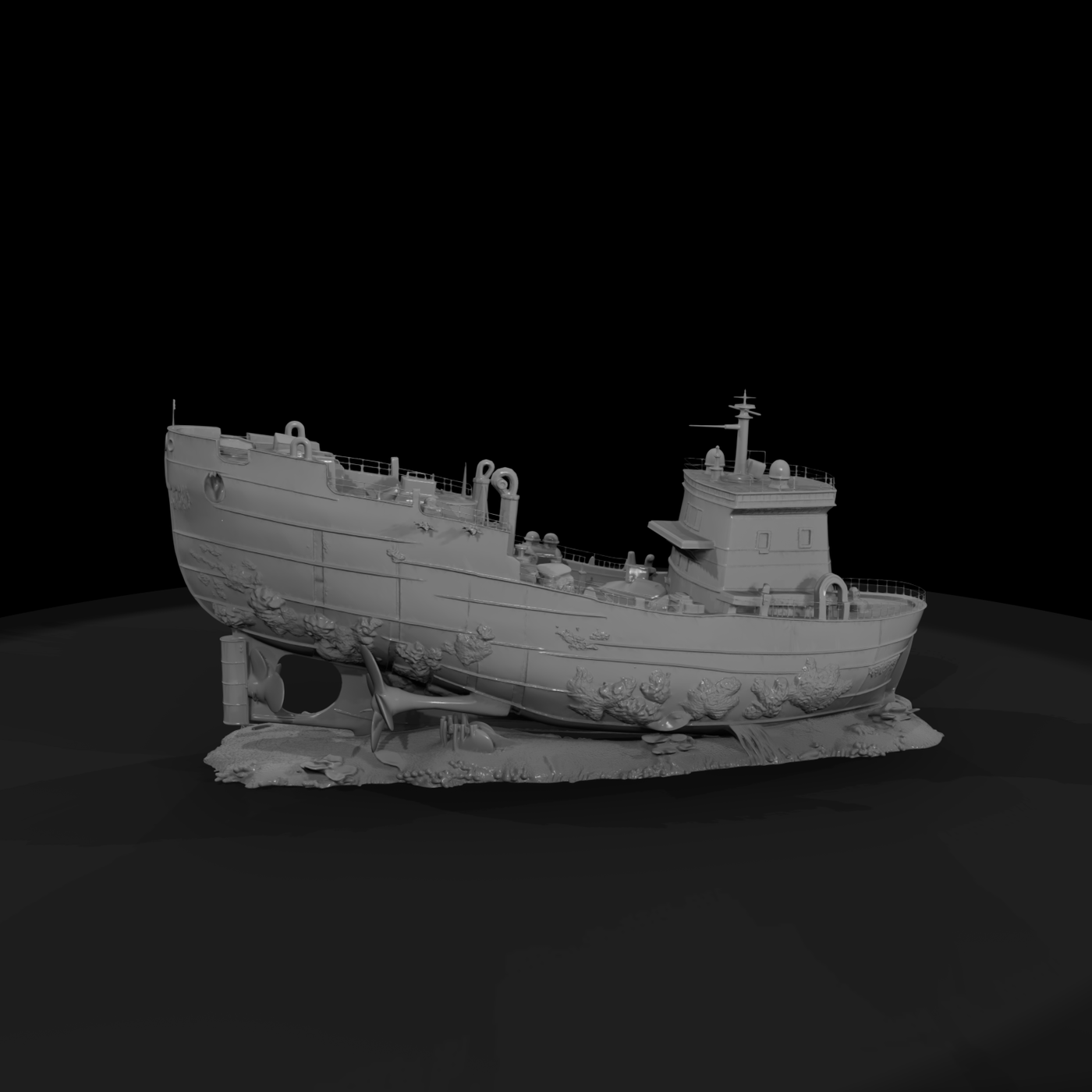 Sunken Naval Shipwreck