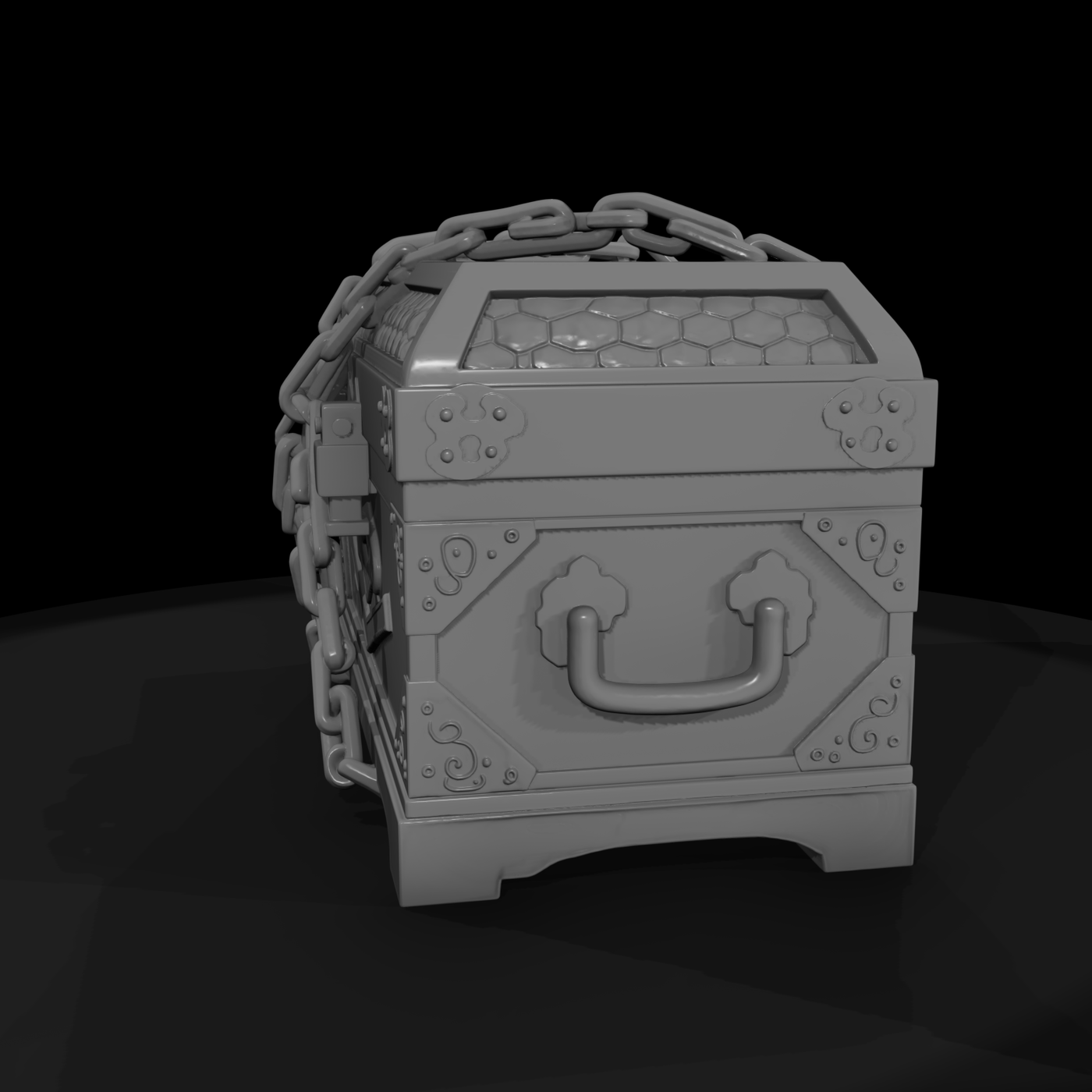 Medieval Chained Treasure Chest