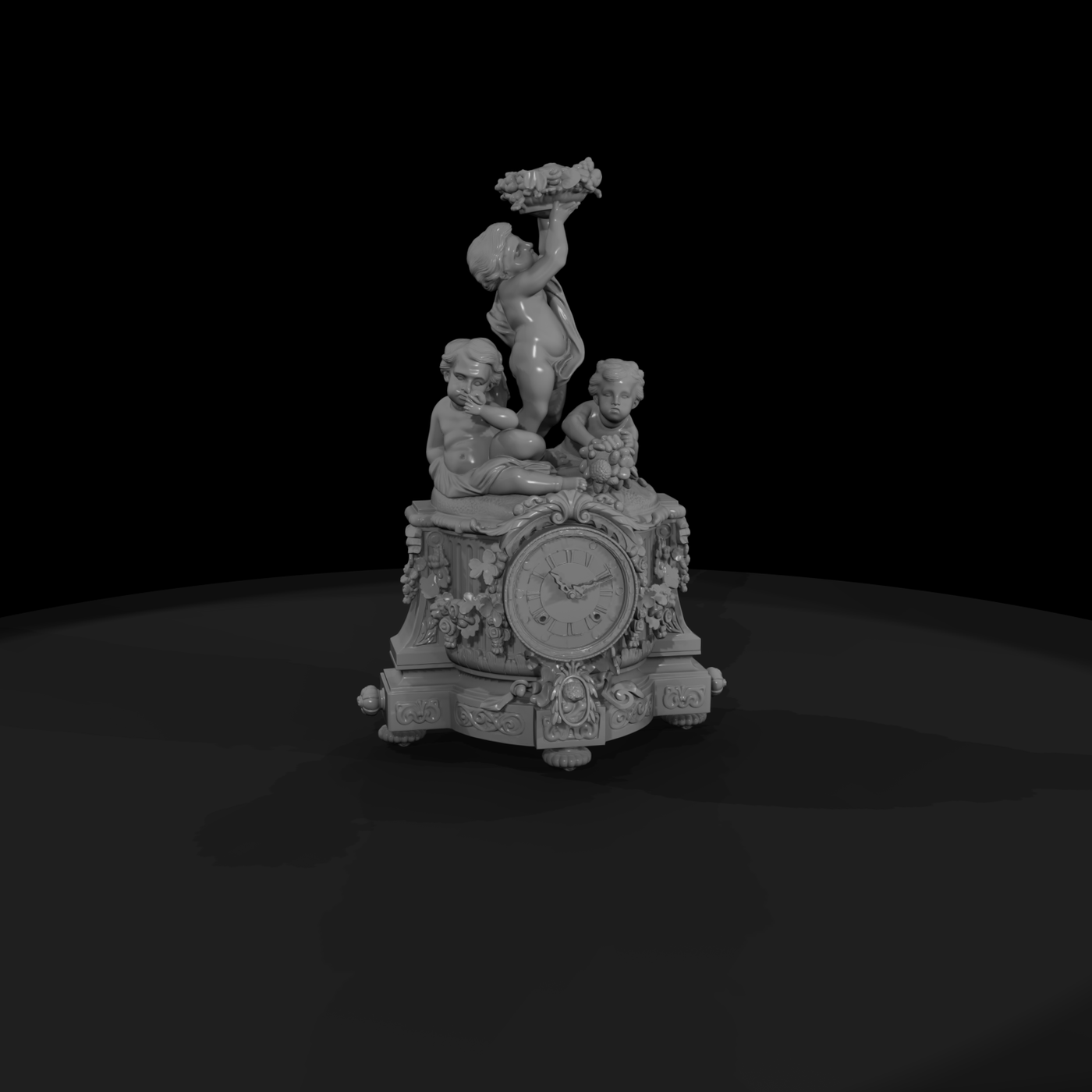 20260612 Gilded Cherub Clock E1A65C9Bb4