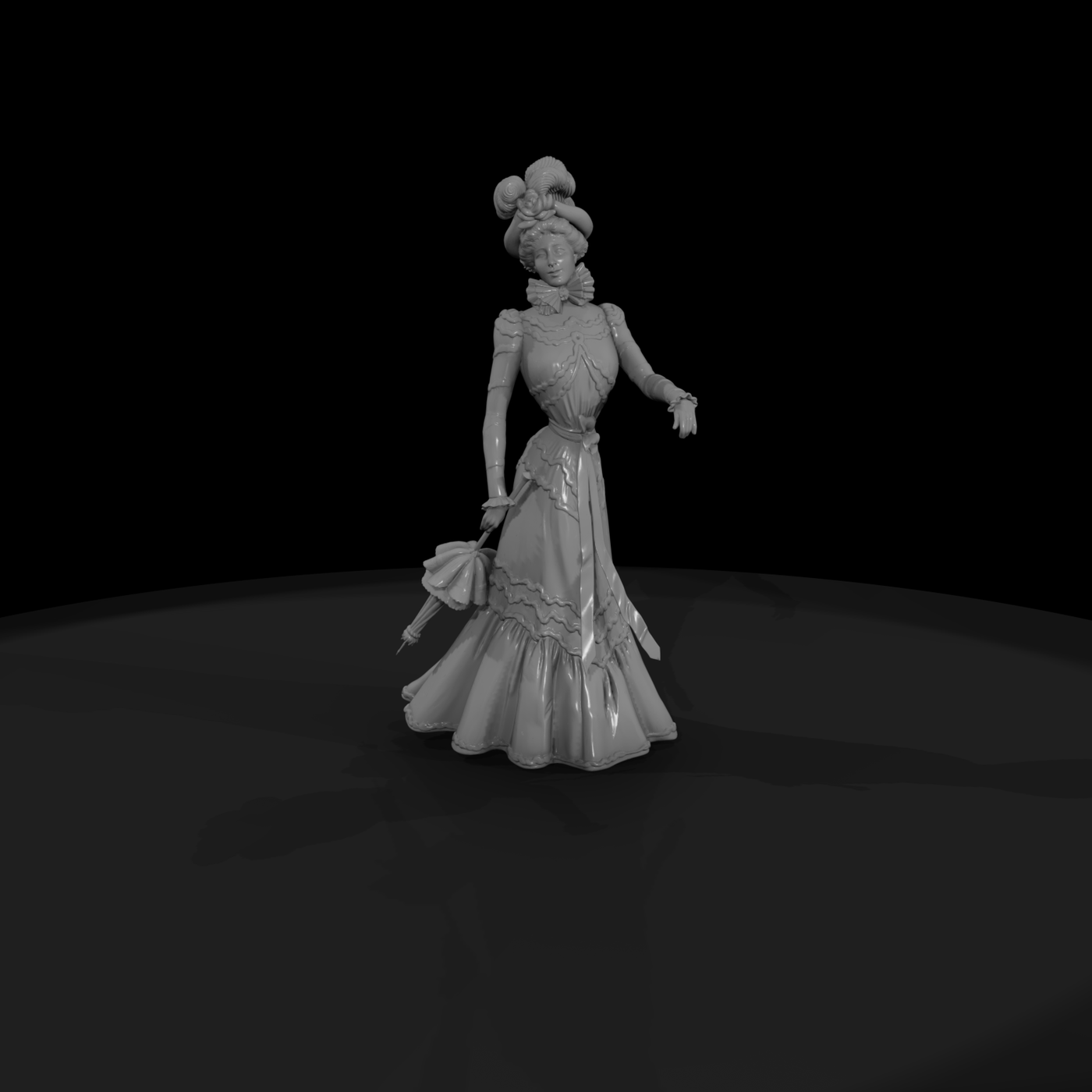 Victorian Lady with Parasol