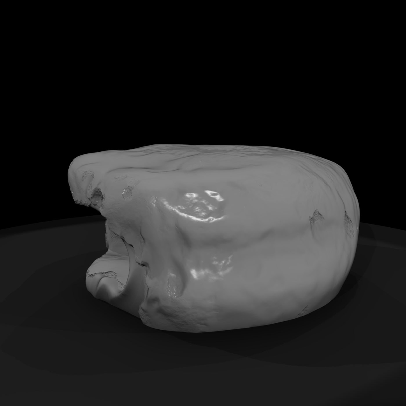 Realistic Weathered Hollow Rock Cave 3D Model Lyoo