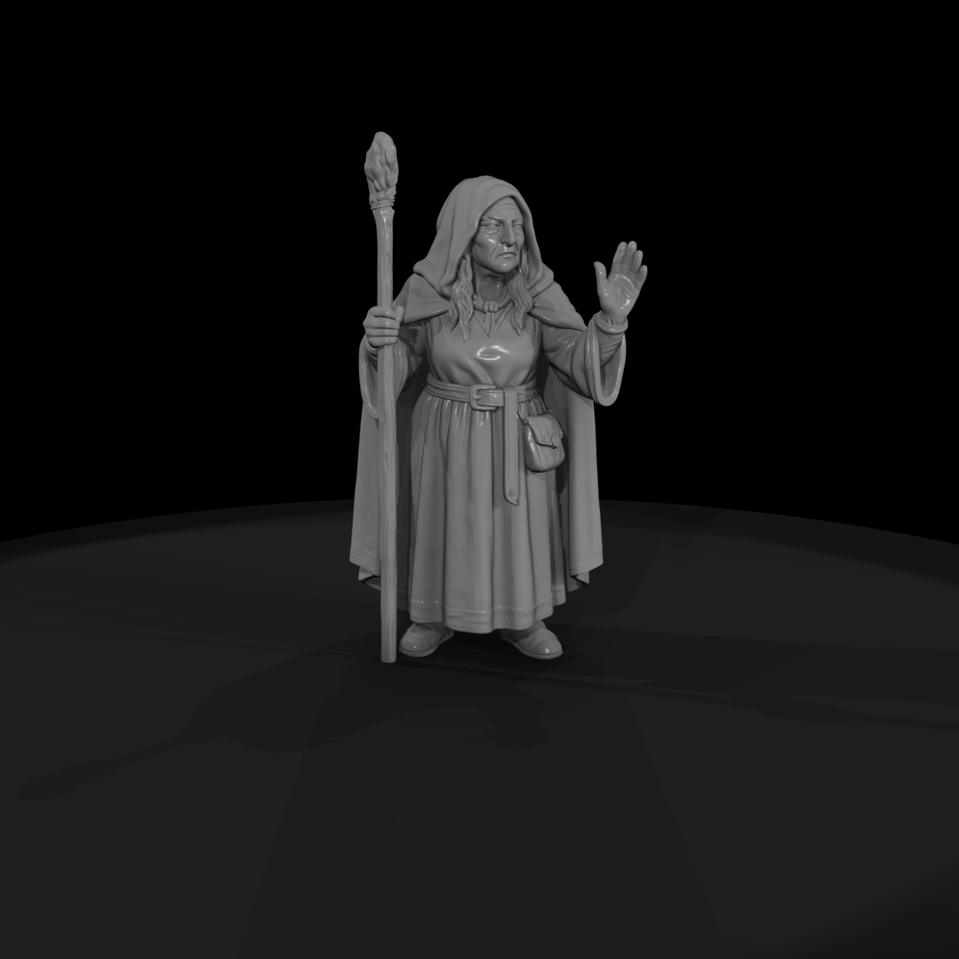 Myth 0337 Mythology Volva Seeress Miniature Figure