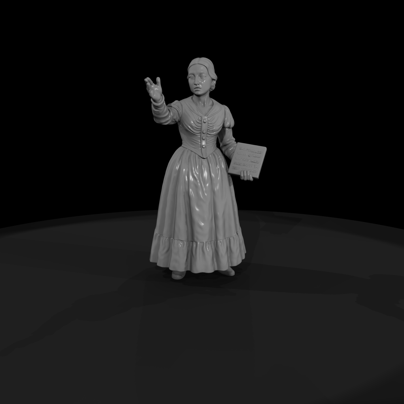Hist 0163 Historical Clara Schumann Miniature Figu