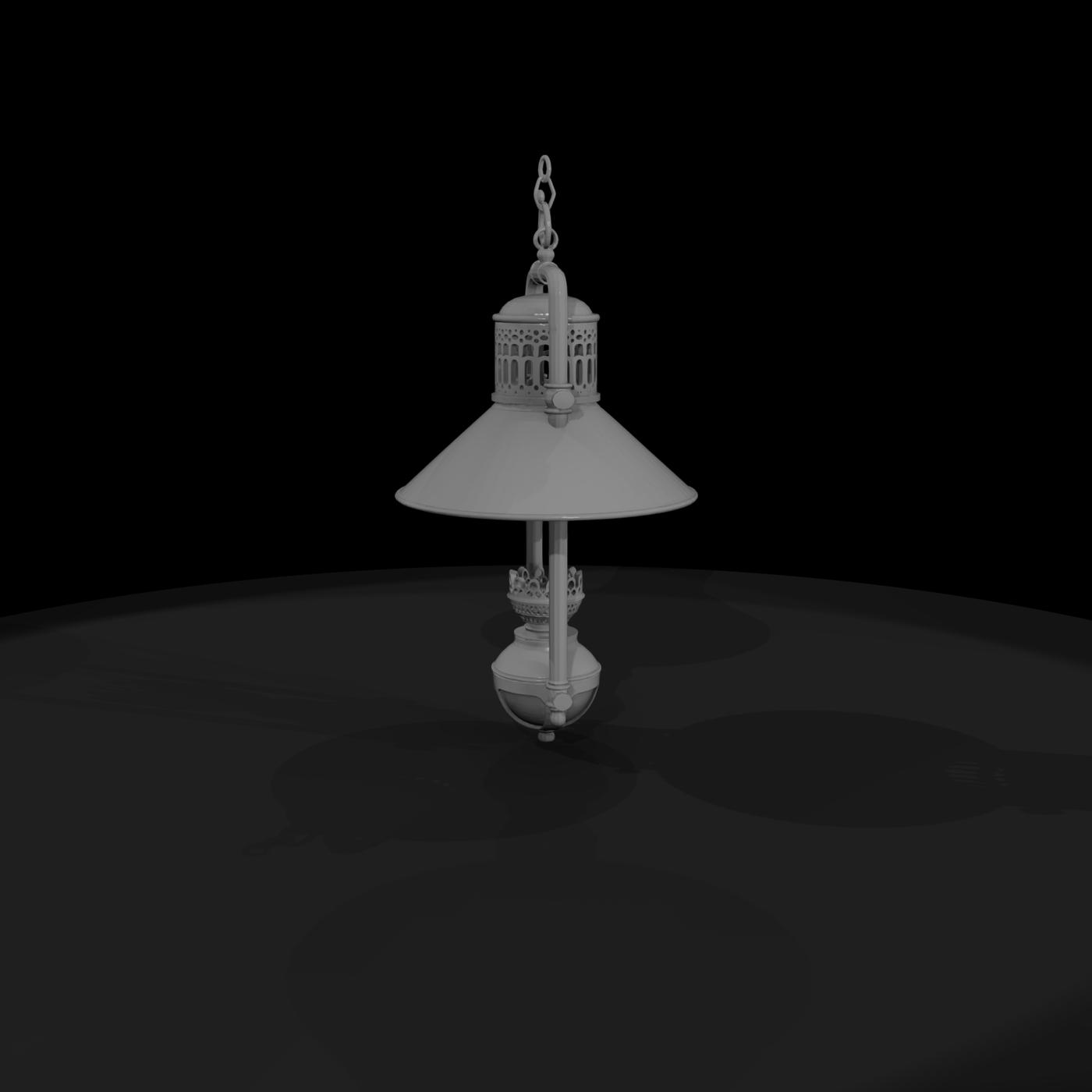 Vintage Nautical Pendant Lantern — Hanging Ship Light