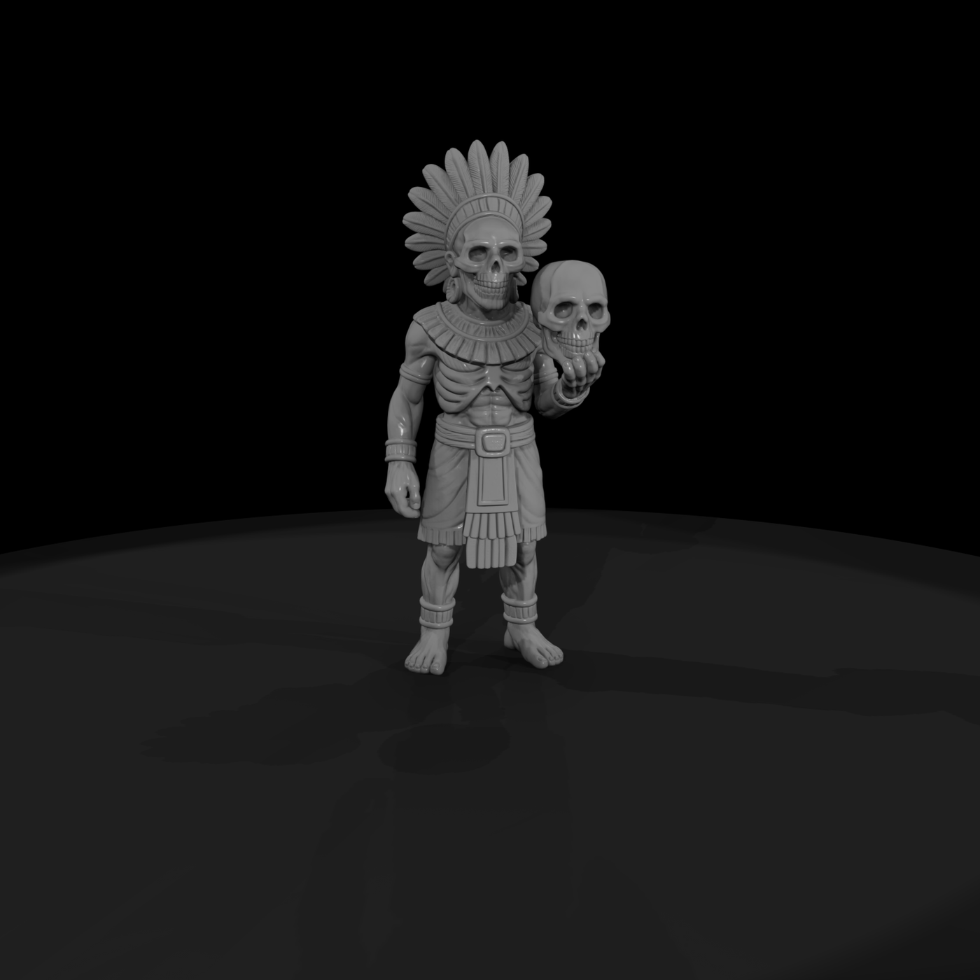 Myth 0472 Mythology Mictlantecuhtli Miniature Figu