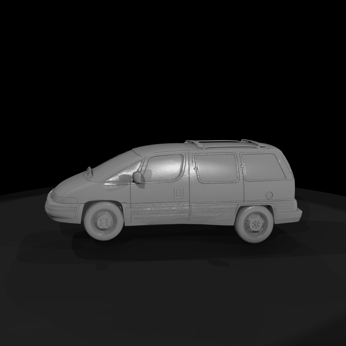 1990s Family Minivan — & Railroad Model