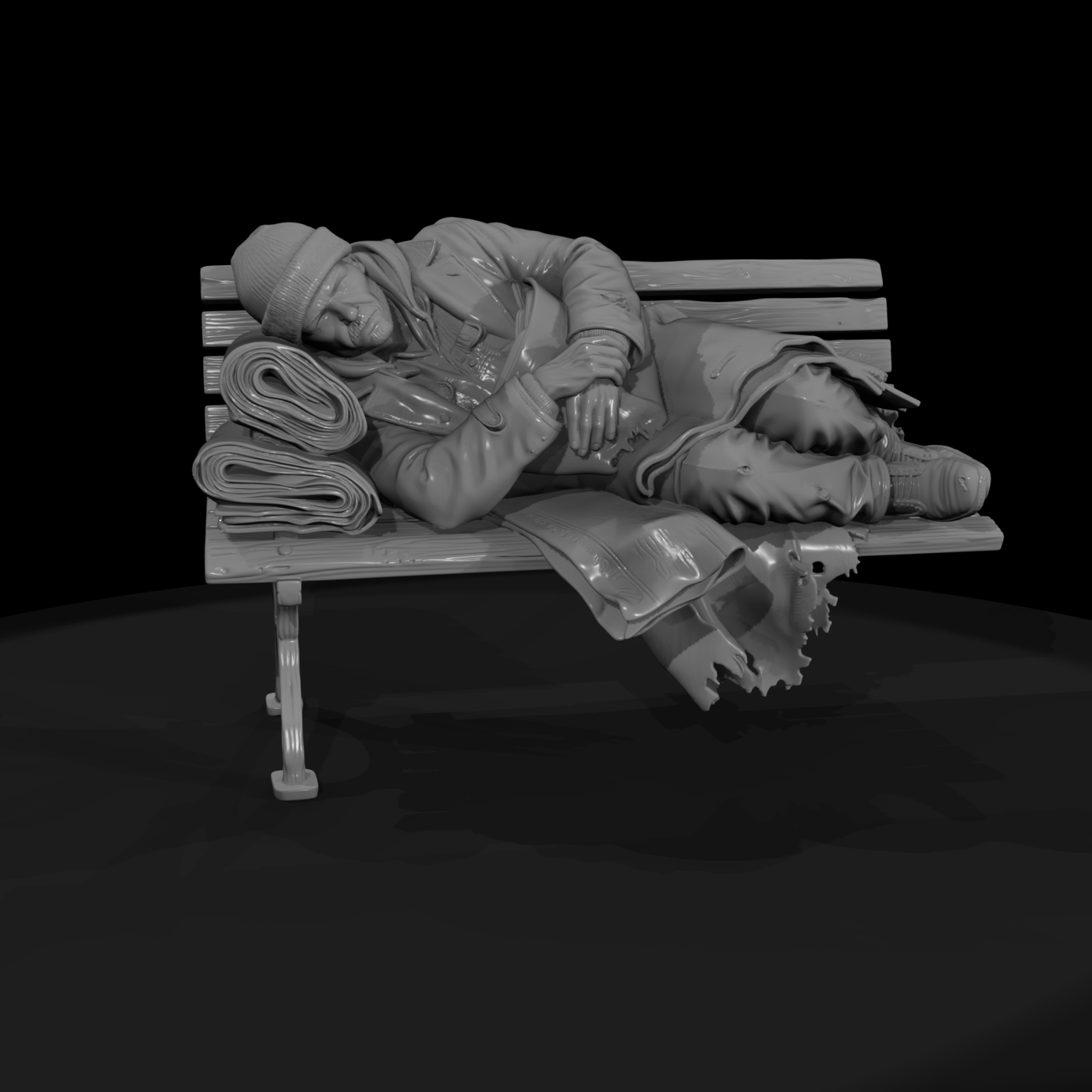 Vag 041 1980S Park Bench Sleeper