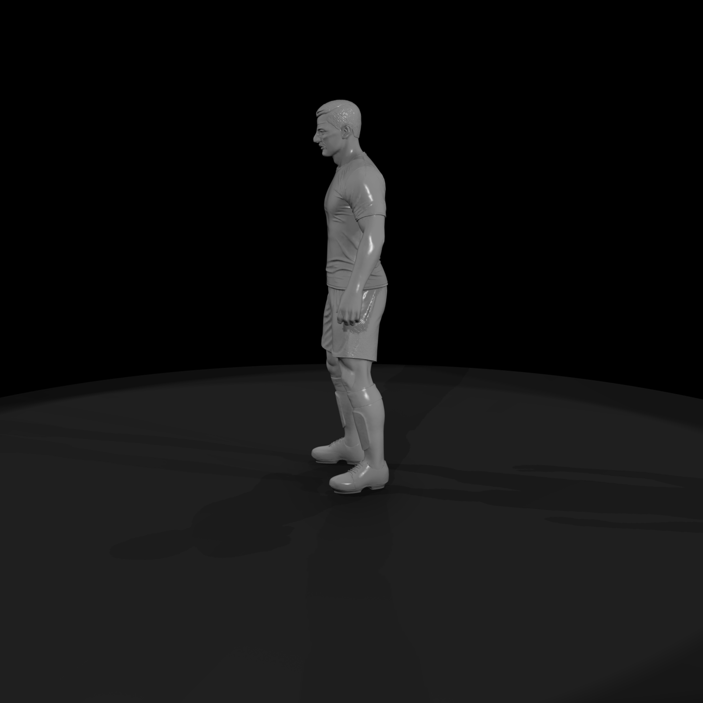 Stylized Male Soccer Player