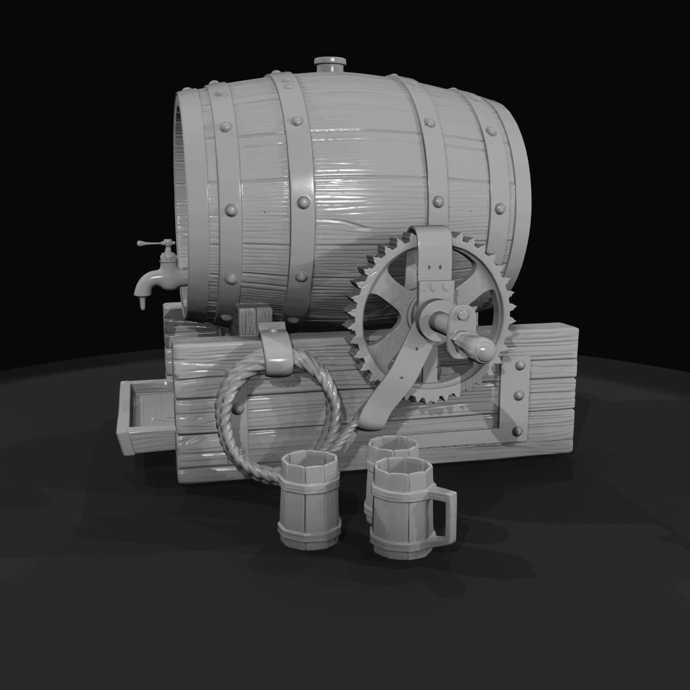 traditional-pirates-ale-barrel-with