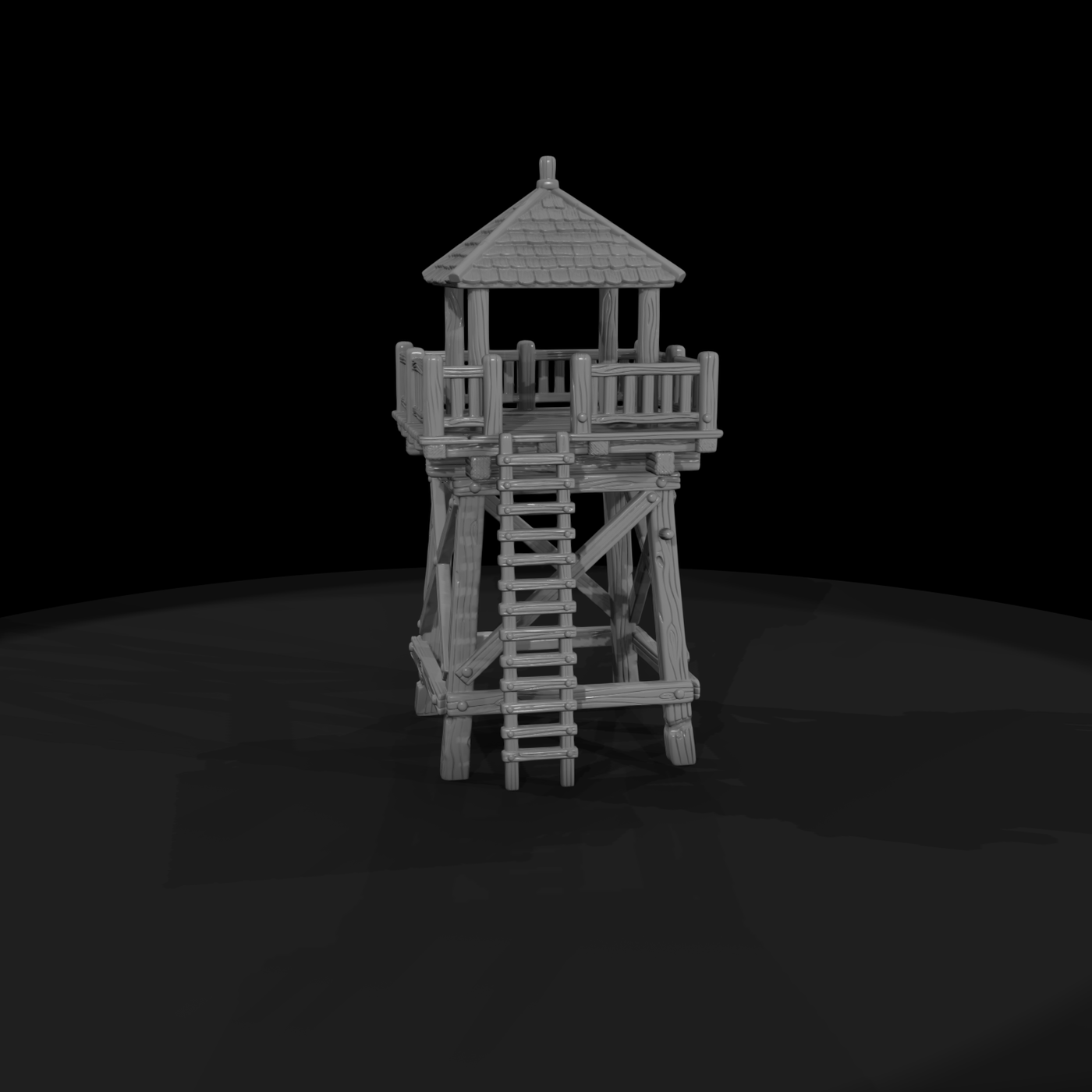 Mil 045 Wild West Fort Timber Lookout Tower