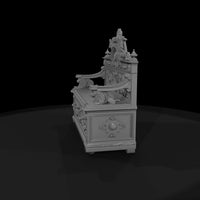 baroque-carved-royal-bench-ornate-diorama-seat-ho-1-87-875329 — thumbnail 5