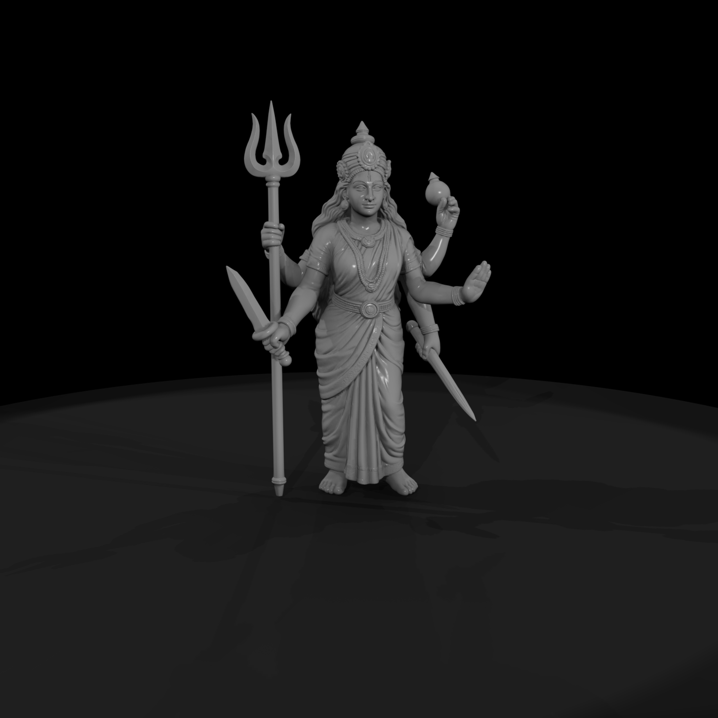 Myth 0438 Mythology Durga Miniature Figure