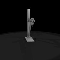 rustic_industrial_pulley_jib_crane_3d_model — thumbnail 5