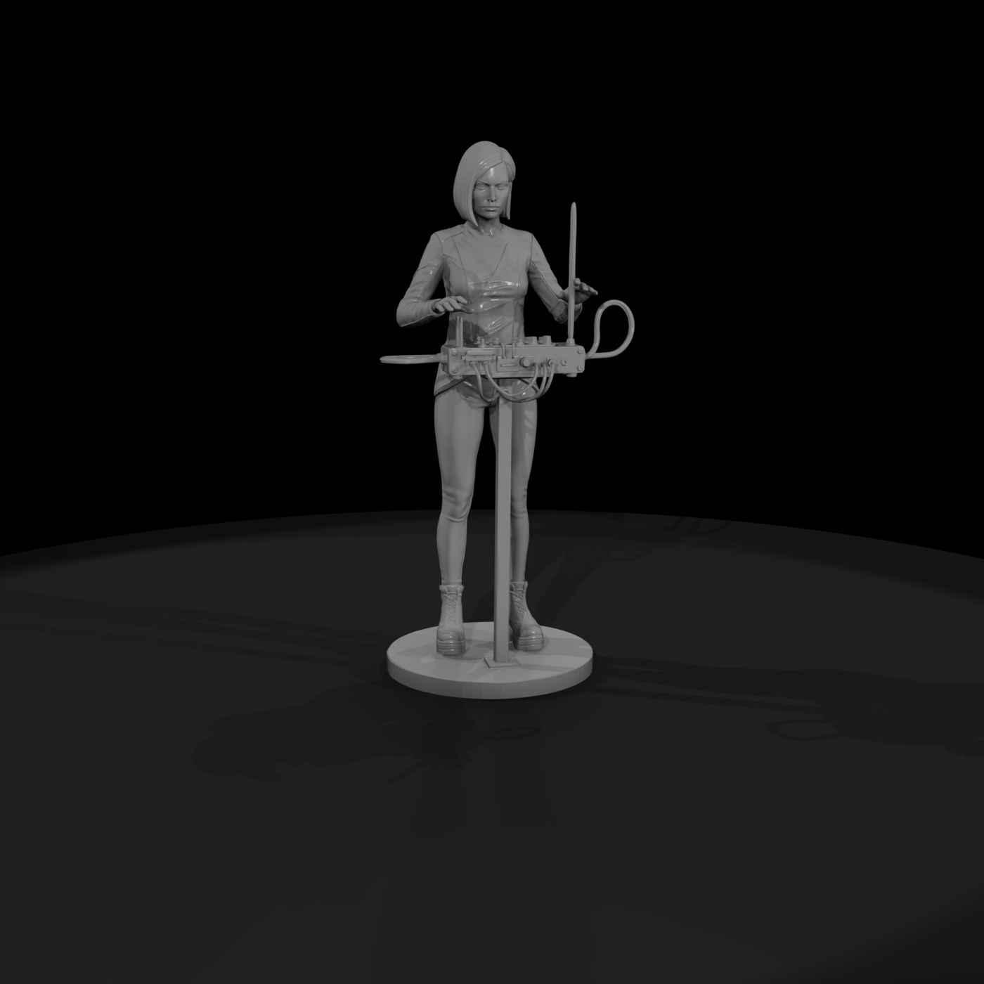 Theremin Player Performing