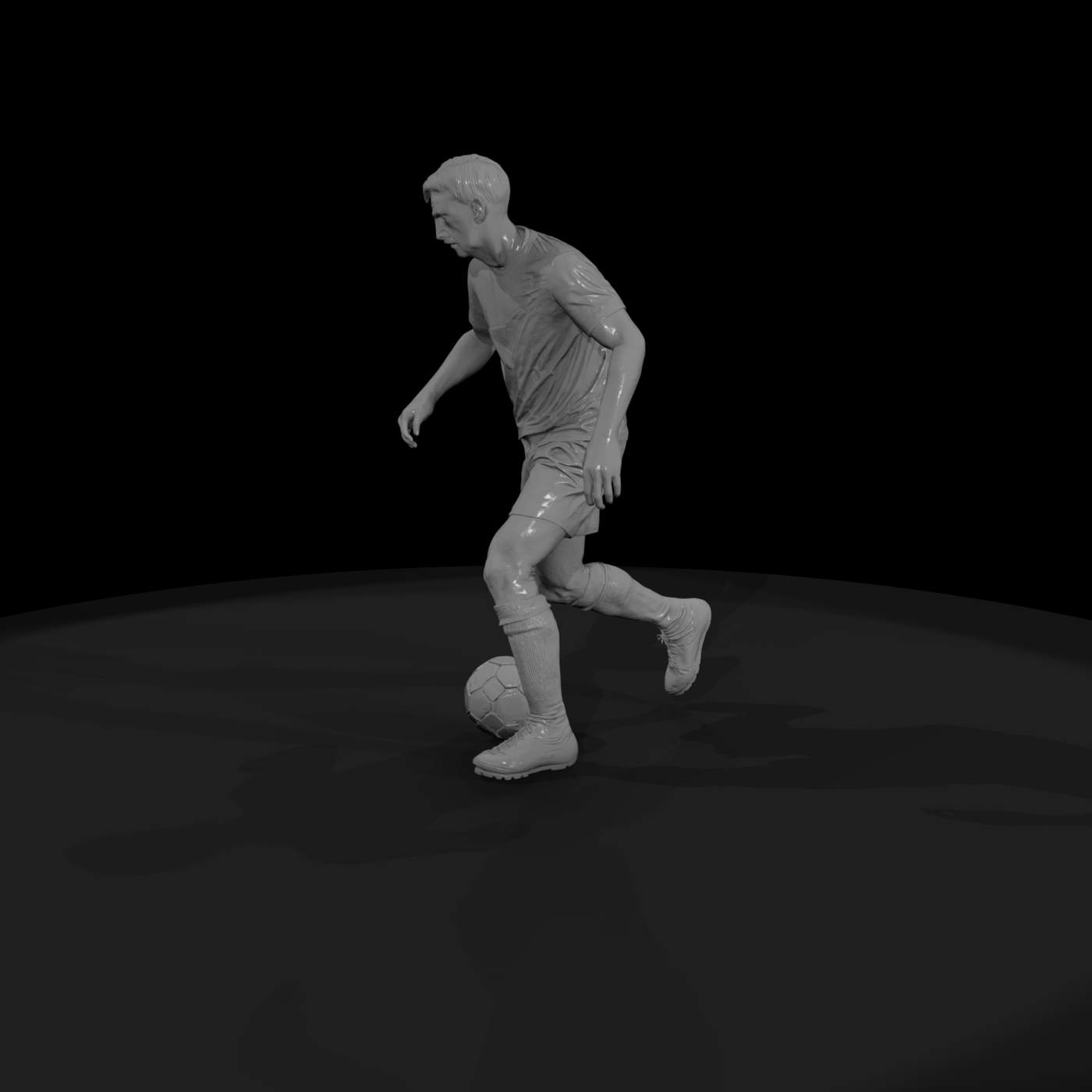 Adult Soccer Captain — Running Pose